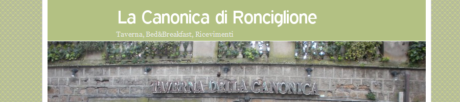 Taverna della Canonica - Ristorante a Ronciglione
