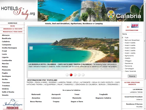 ALBERGHI IN CALABRIA